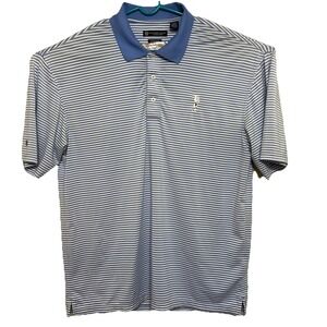 Oxford Golf‎ Polo Men's XL Super Dry Coolmax   Blue and White